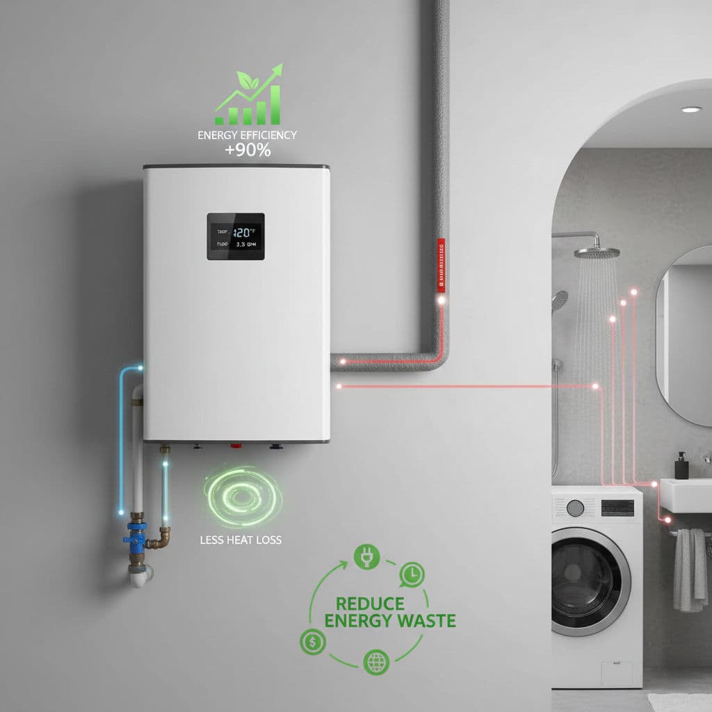 Enhancing Efficiency and Reducing Energy Waste with Modern Tankless Water Heating Systems image